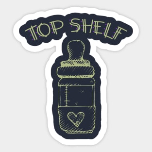 Top Shelf Baby Bottle Sticker